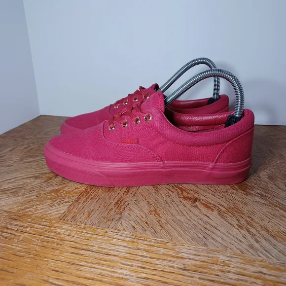Vans Shoes Vans Era Gold Mono Crimson Triple Red Shies Womens
